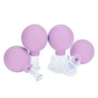 4 tazas rosadas del masaje del vacío de las PC 15/25/35/55m m que ahuecan las tazas de Hijama sacan los aparatos de vacío