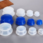 las tazas del masaje del silicón 4pcs limpian la taza plegable del silicón con la aspiradora del masaje de la succión retractable