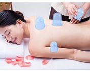 Massager facial de ahuecamiento de 4 de las PC tarros de las celulitis de la taza del silicón suave médico anti de las tazas