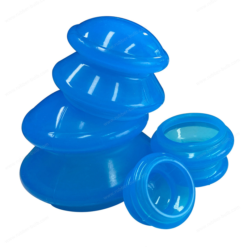 El vacío conserva el azul anti de ahuecamiento de la atención sanitaria de la terapia física de las celulitis de Ventouse del amortiguador de la humedad del silicón del masaje