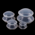 sistema de ahuecamiento de diverso del tamaño 4pcs silicón transparente superior de la taza para la terapia china del ahuecamiento y del masaje