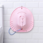 Asiento de inodoro libre agazapado universal del baño de Sitz del plegamiento - diseñado para la impregnación perineal, cuidado postparto, ancianos, Hemorrhoid