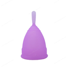 Púrpura reutilizable menstrual alternativa de la taza del período del tapón y del cojín grande