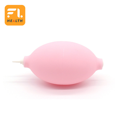 Jeringuilla de goma plástica blanca del bulbo, ventilador de goma del polvo de la limpieza de Digitaces