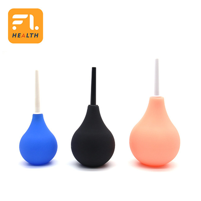 Kit de Enema de Silicona Negro 7.6 oz Ducha Anal Limpia Con manguera de 19.7 pulgadas