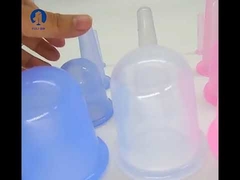 Sistema de ahuecamiento de las celulitis antis del vacío reutilizable del silicón de los 6.8*53/6*1.5cm