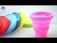 Higiene femenina reutilizable de la taza menstrual suave del silicón del grado médico