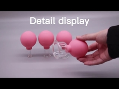 Cupping facial antiarrugas de caucho y vidrio